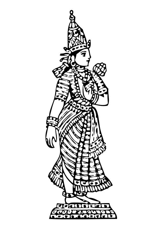 Malvorlage  lakshmi