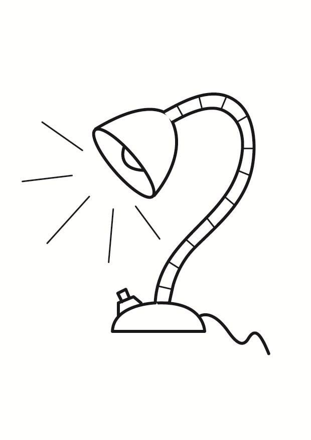Malvorlage  lampe