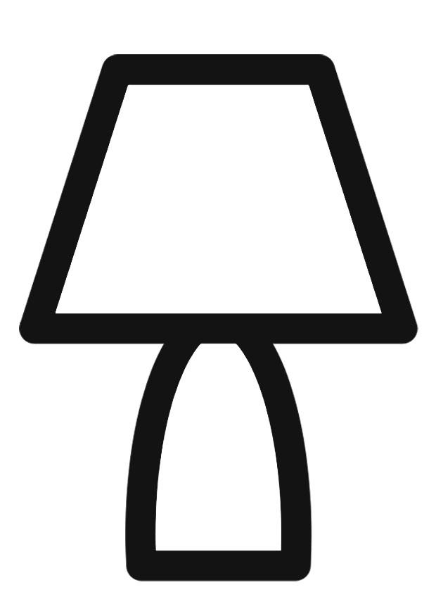 Malvorlage  lampe