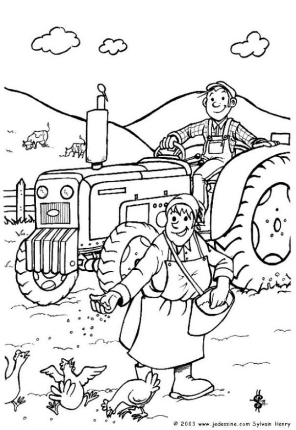 Malvorlage  landwirt