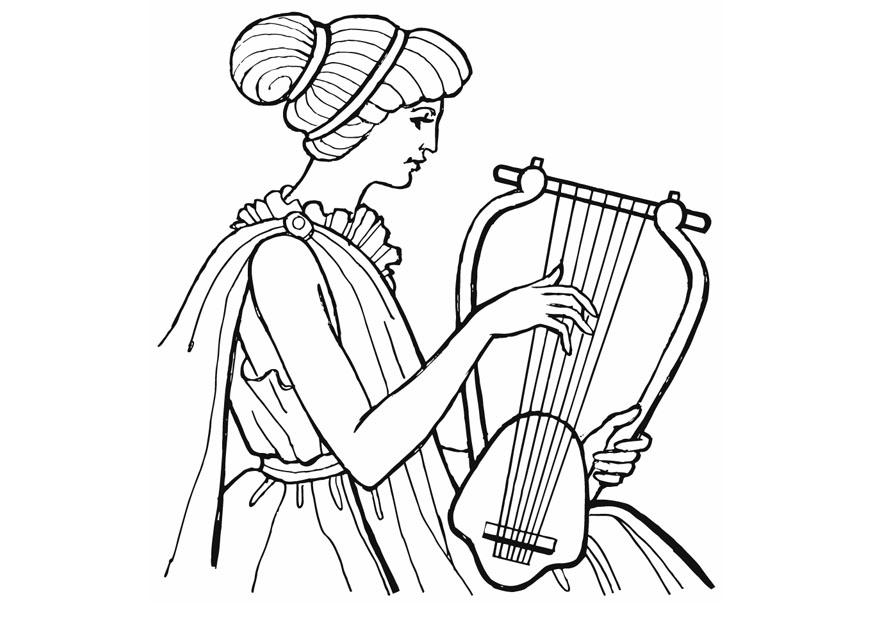 Malvorlage  lyra