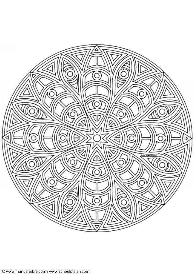 Malvorlage  mandala-1402c