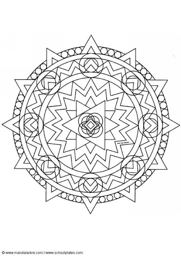 Malvorlage  mandala-1402d