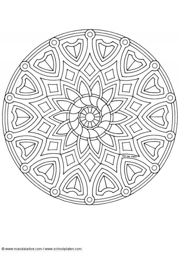 Malvorlage  mandala-1602a