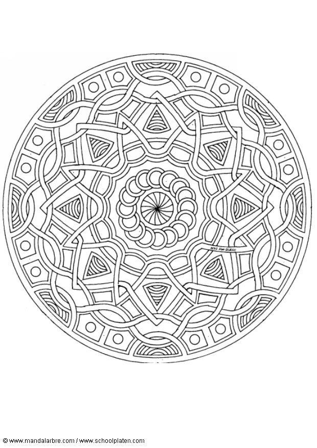 Malvorlage  mandala-1702k