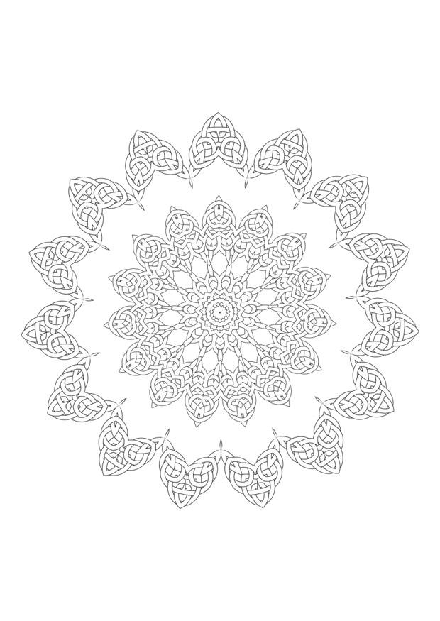 Malvorlage  mandala