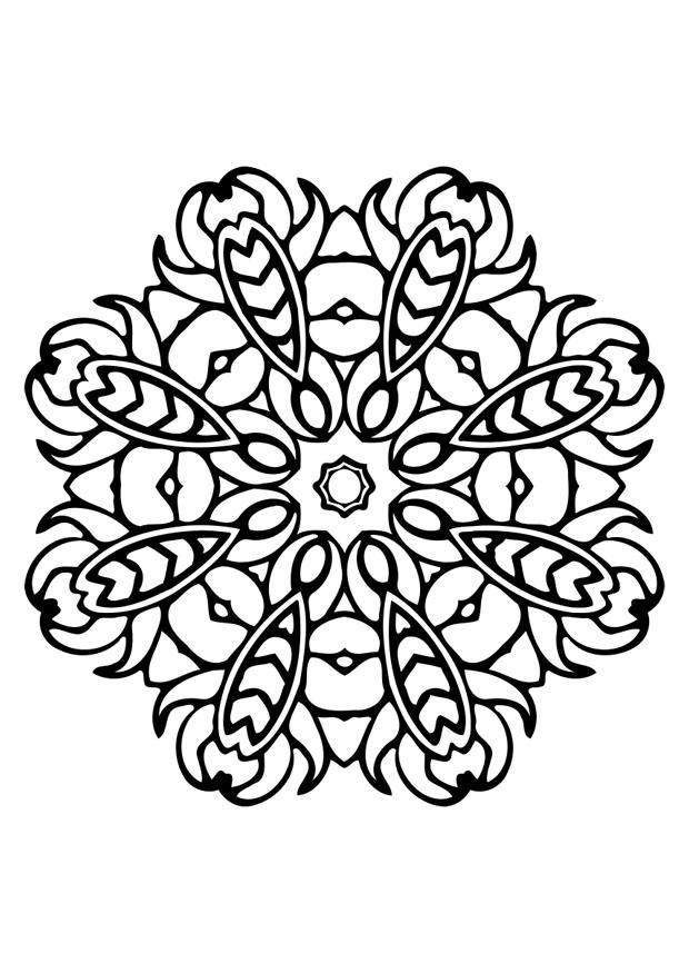 Malvorlage  mandala