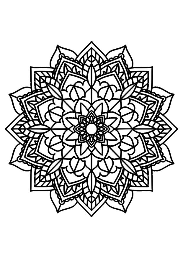 Malvorlage  mandala