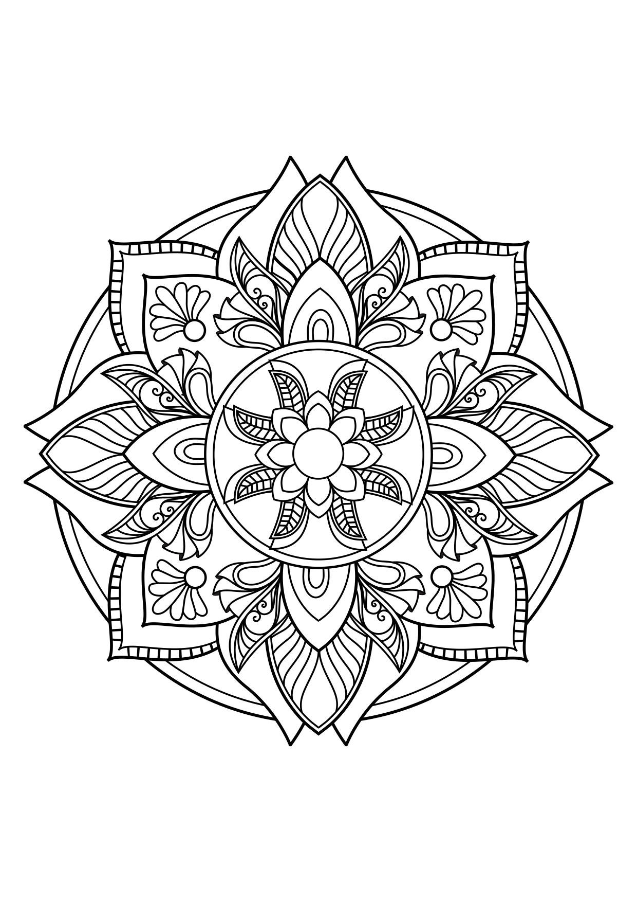Malvorlage  mandala