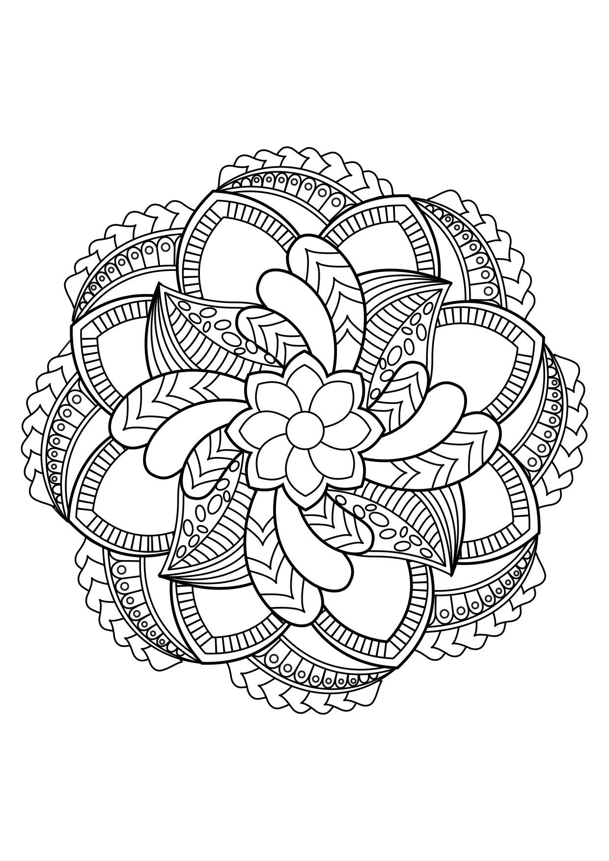Malvorlage  mandala