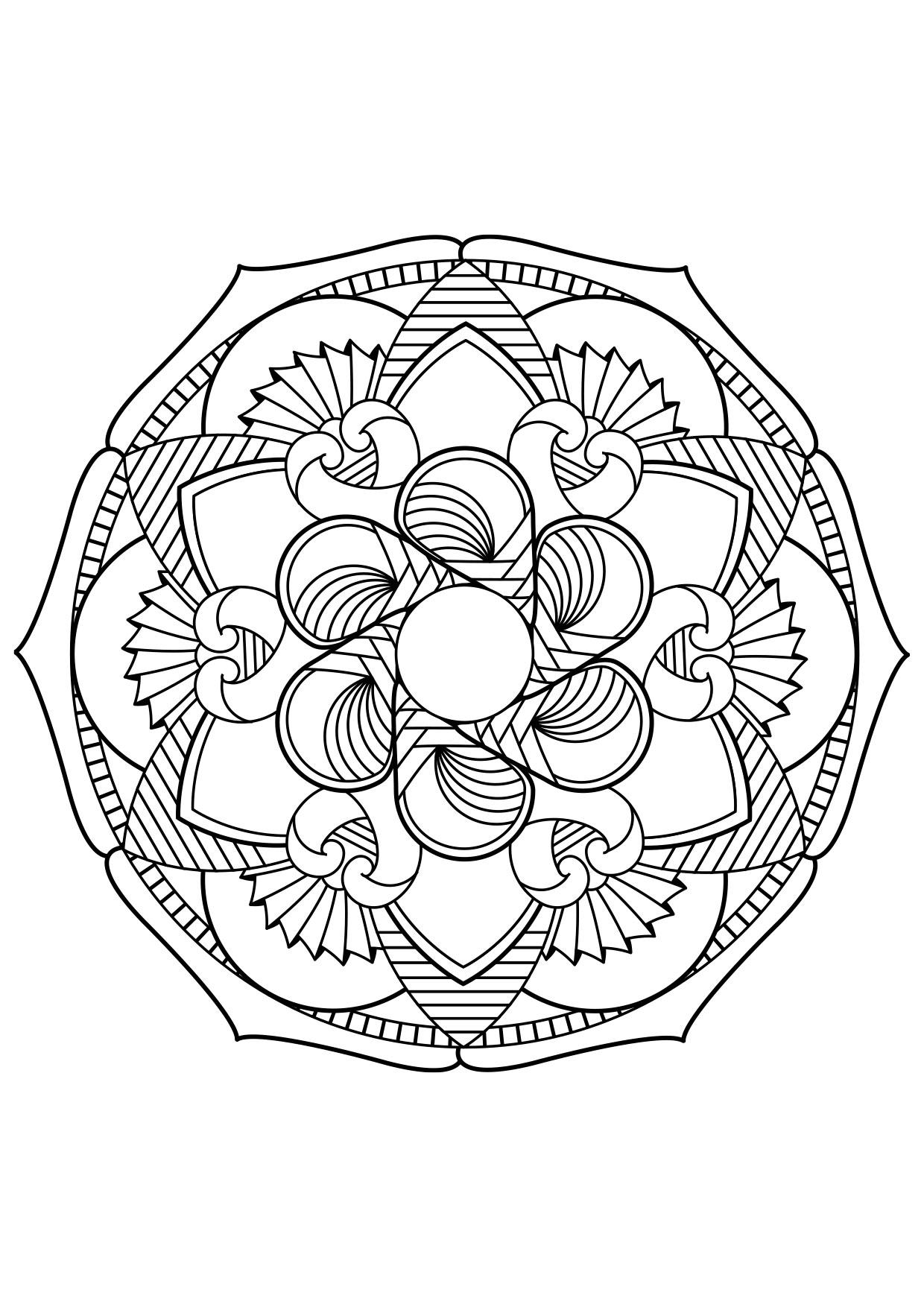 Malvorlage  mandala