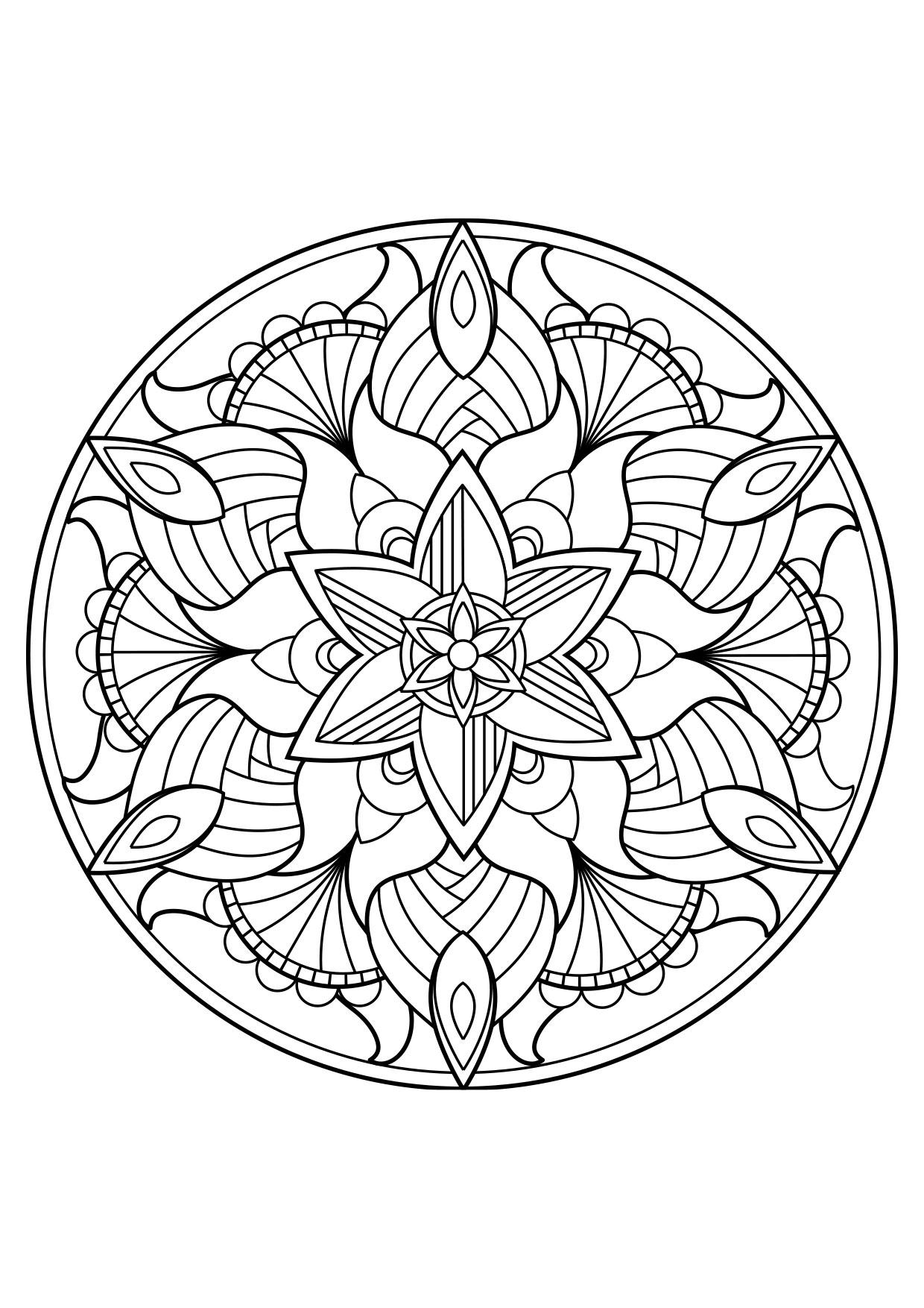 Malvorlage  mandala