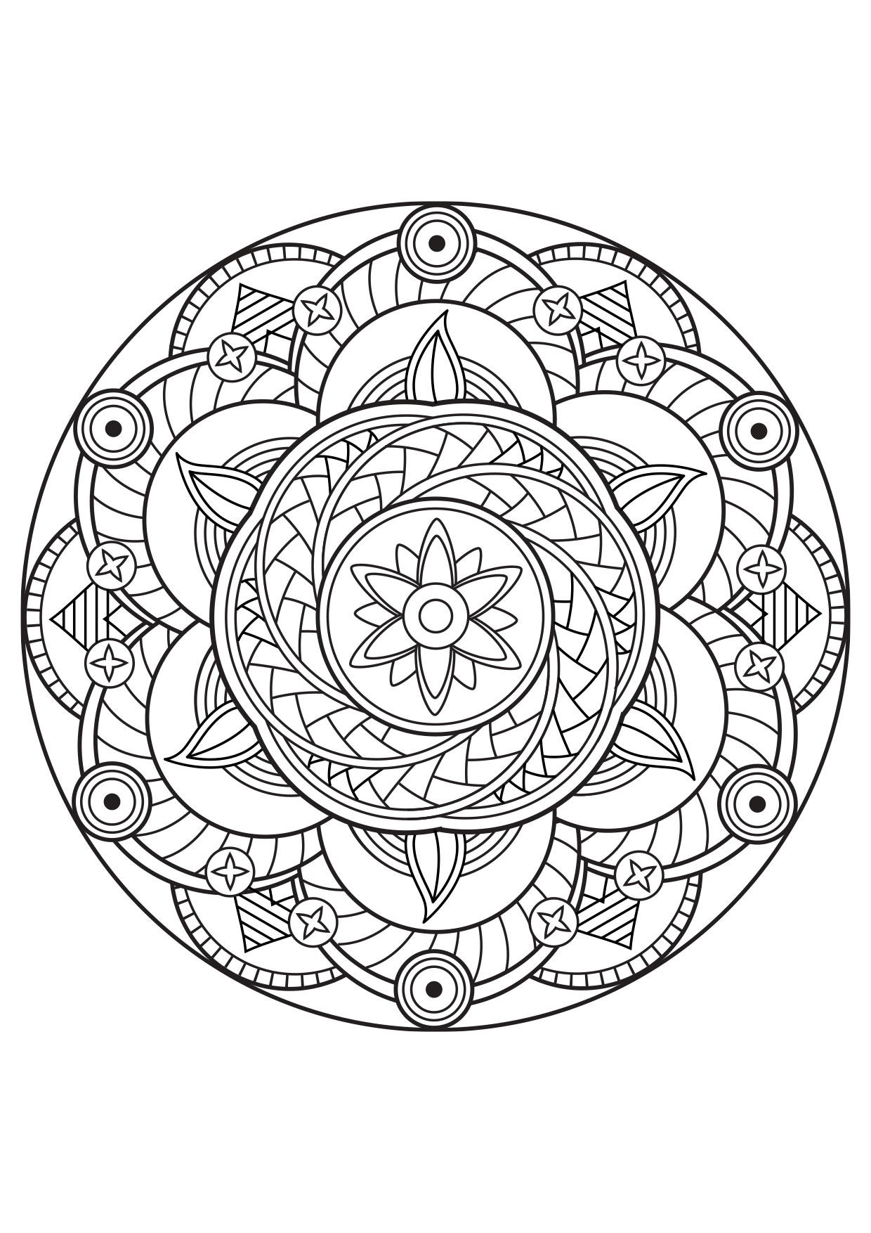 Malvorlage  mandala