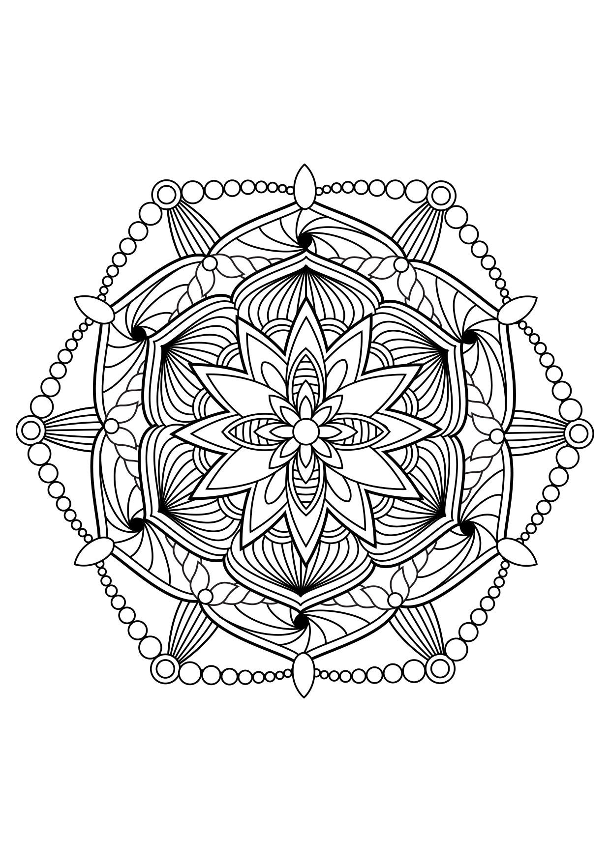 Malvorlage  mandala