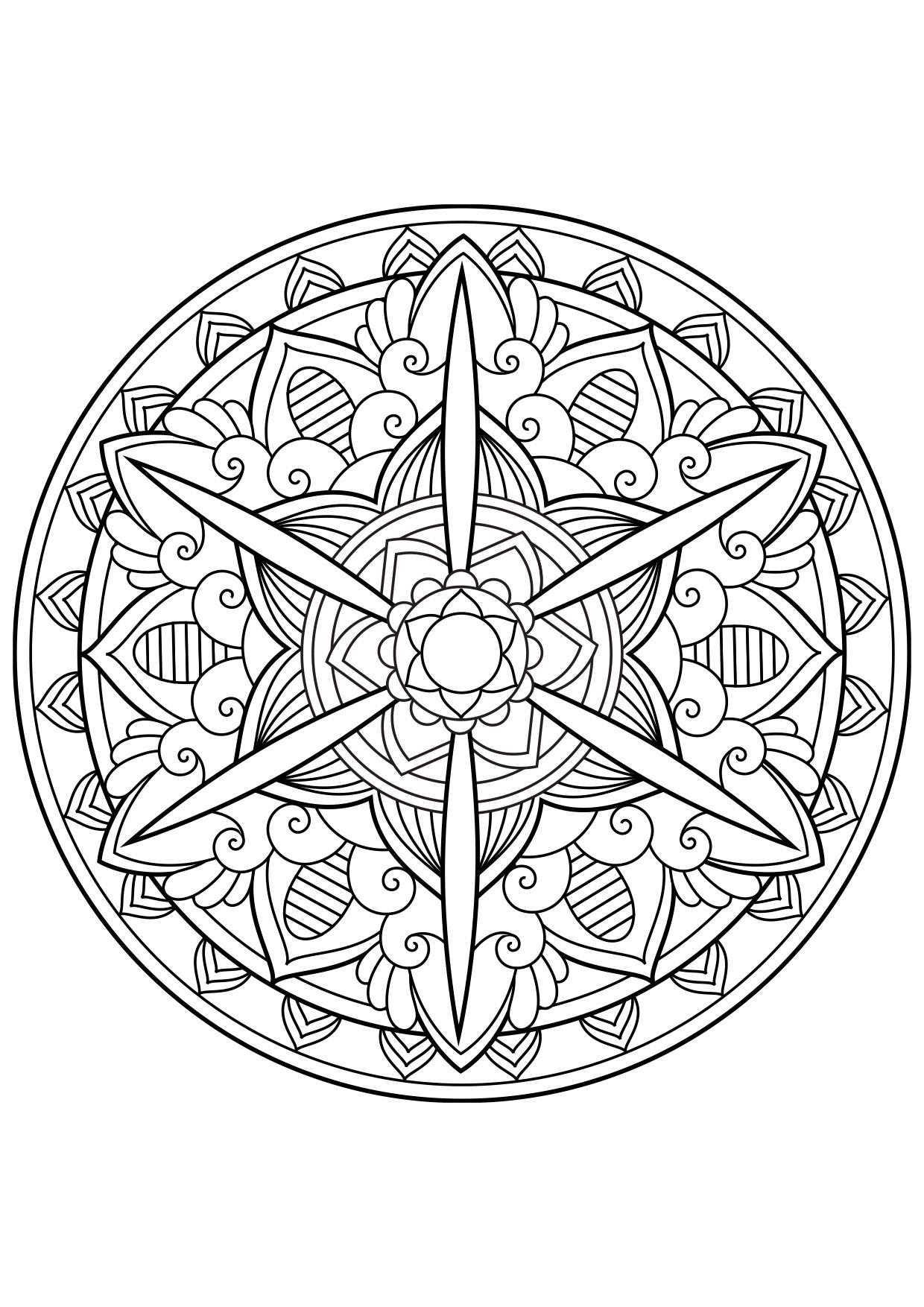 Malvorlage  mandala