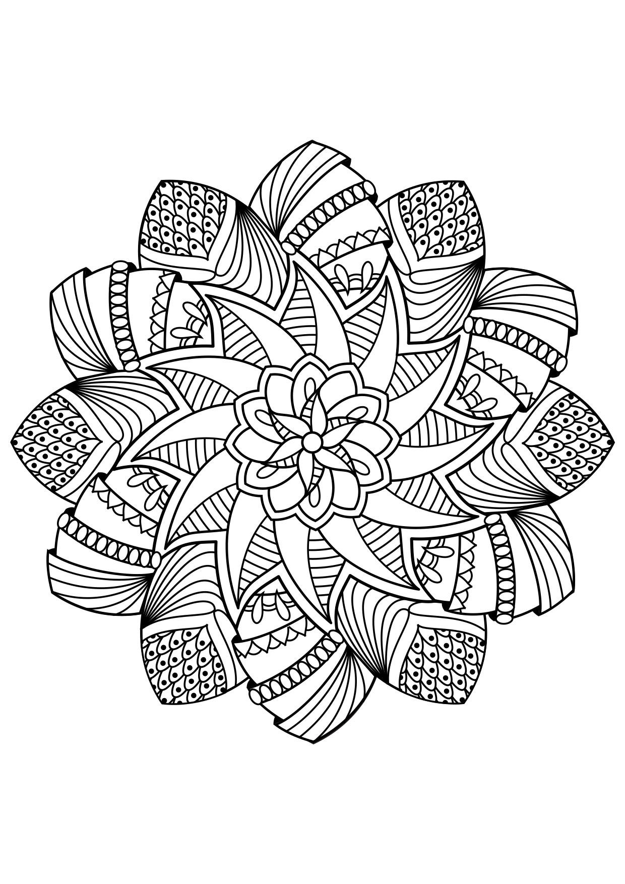 Malvorlage  mandala