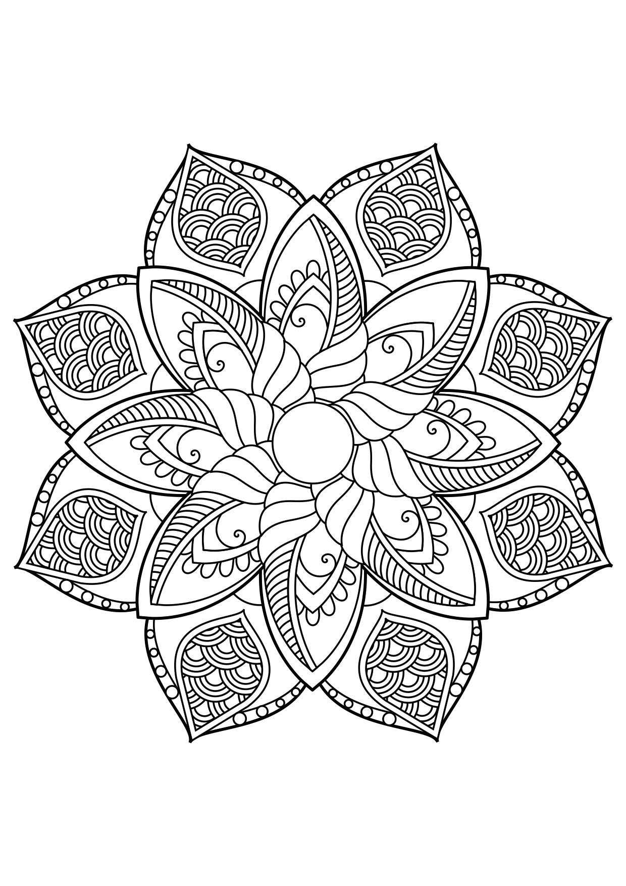 Malvorlage  mandala
