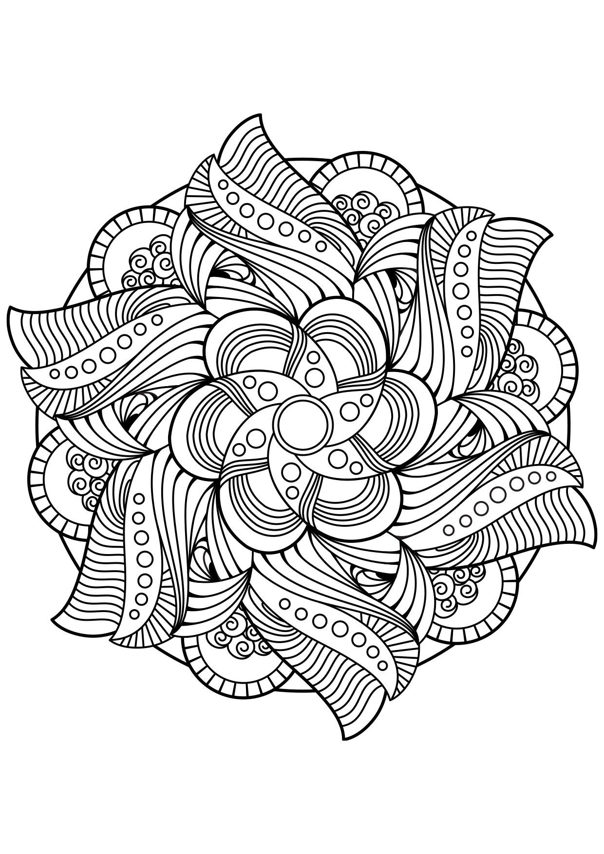 Malvorlage  mandala