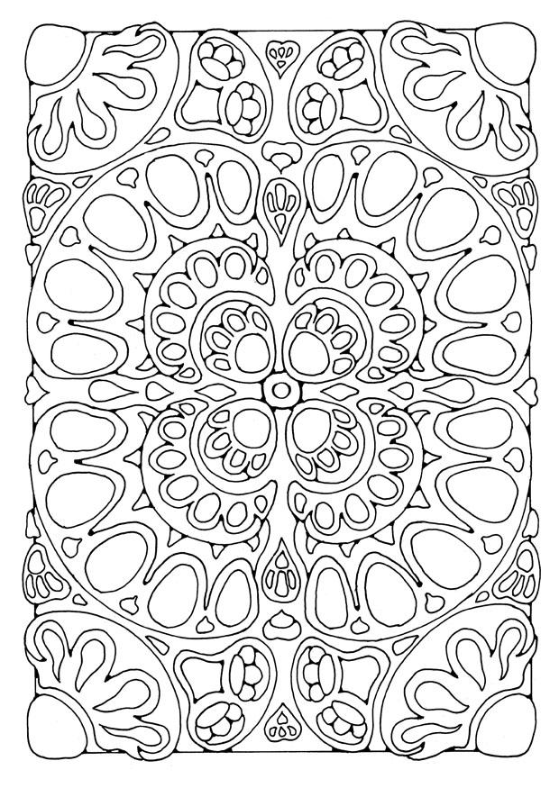 Malvorlage  mandala a02