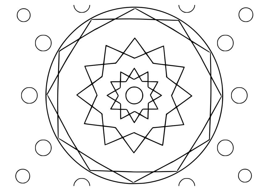 Malvorlage  mandala22