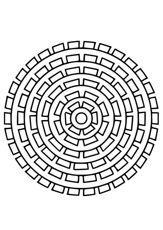Malvorlage  mandala25
