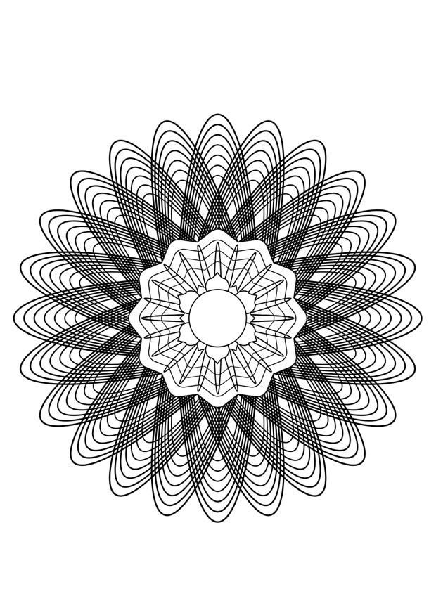 Malvorlage  mandala28