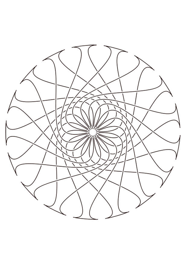 Malvorlage  mandala29