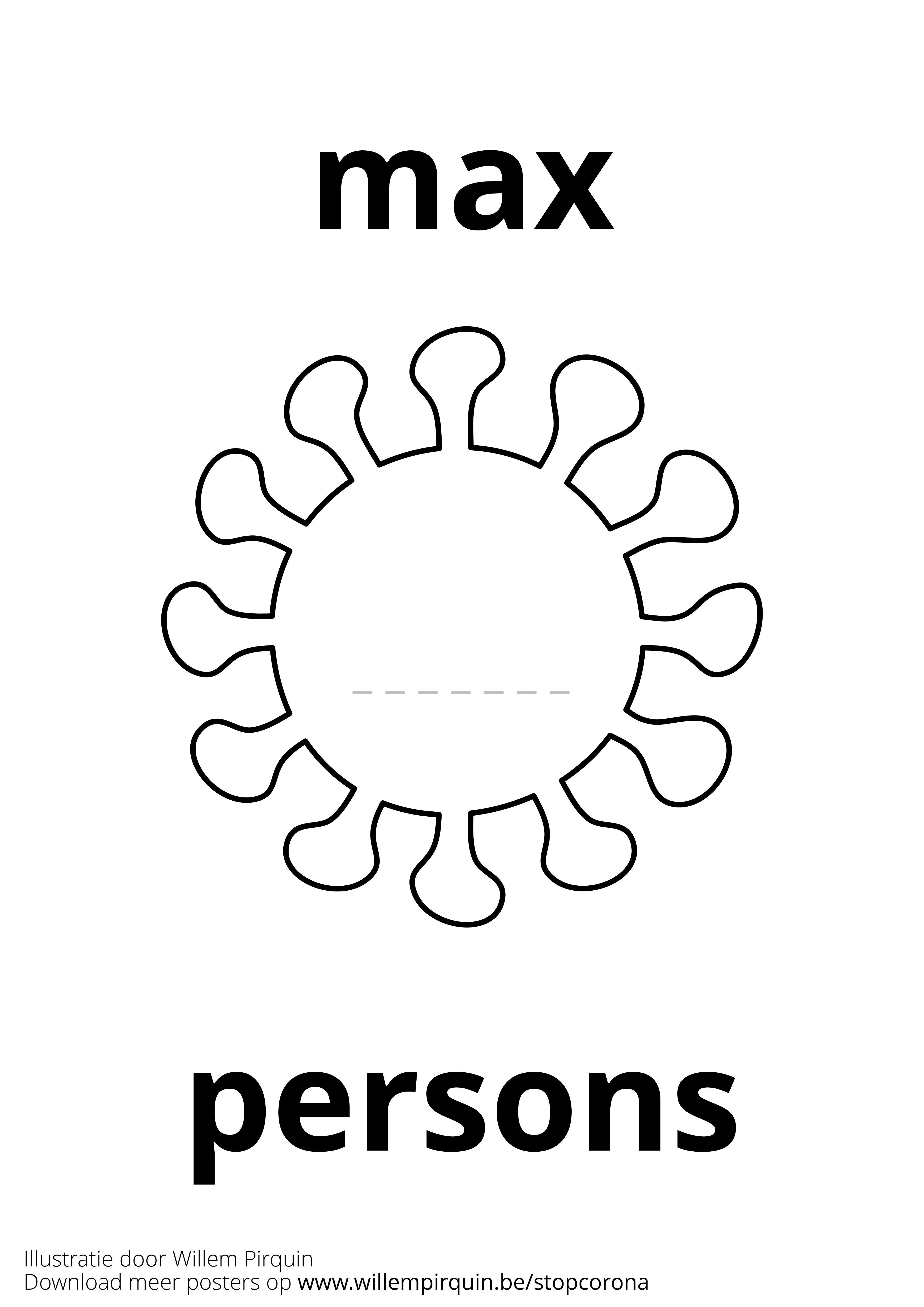 Malvorlage  maximale personenzahl