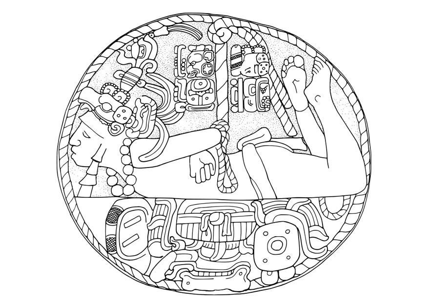 Malvorlage  maya gefangener