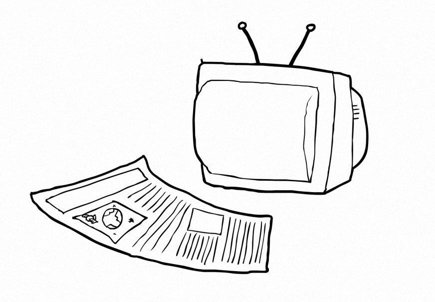 Malvorlage  medien