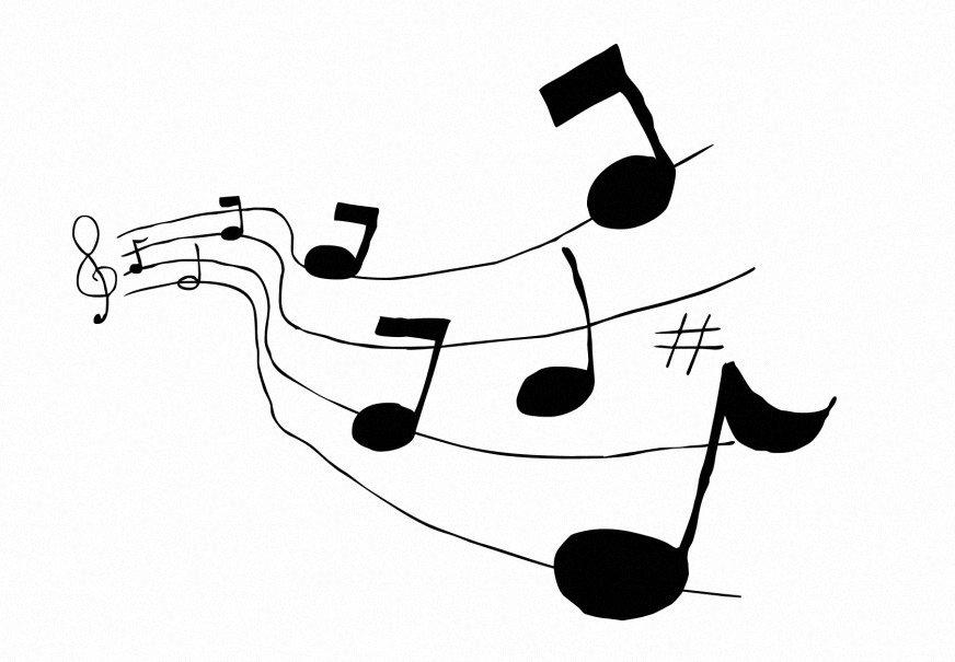 Malvorlage  musik