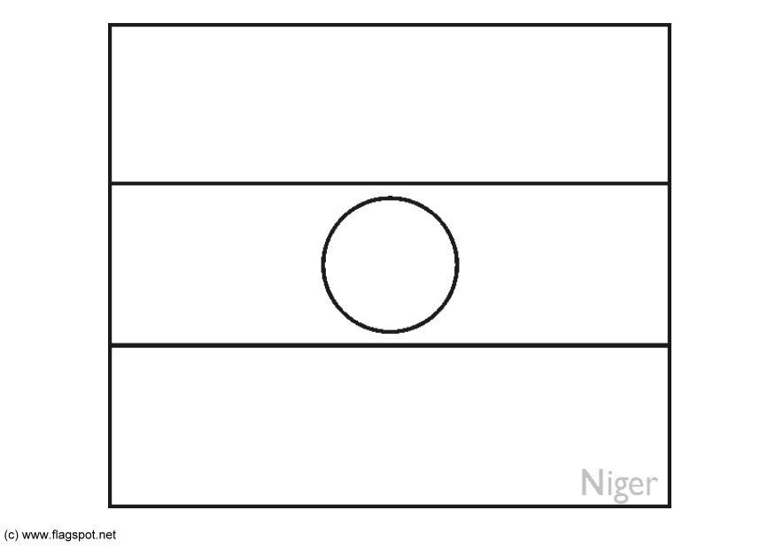 Malvorlage  niger