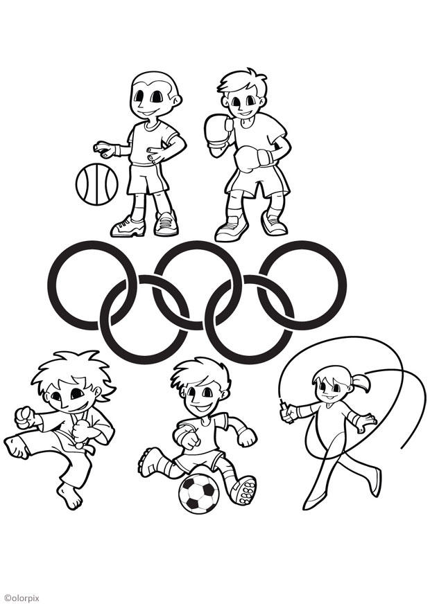 Malvorlage  olympische spiele