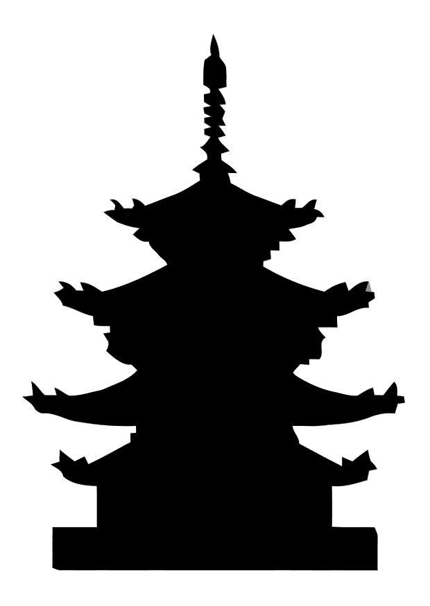 Malvorlage  pagode