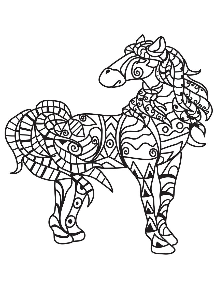 Malvorlage  pferd
