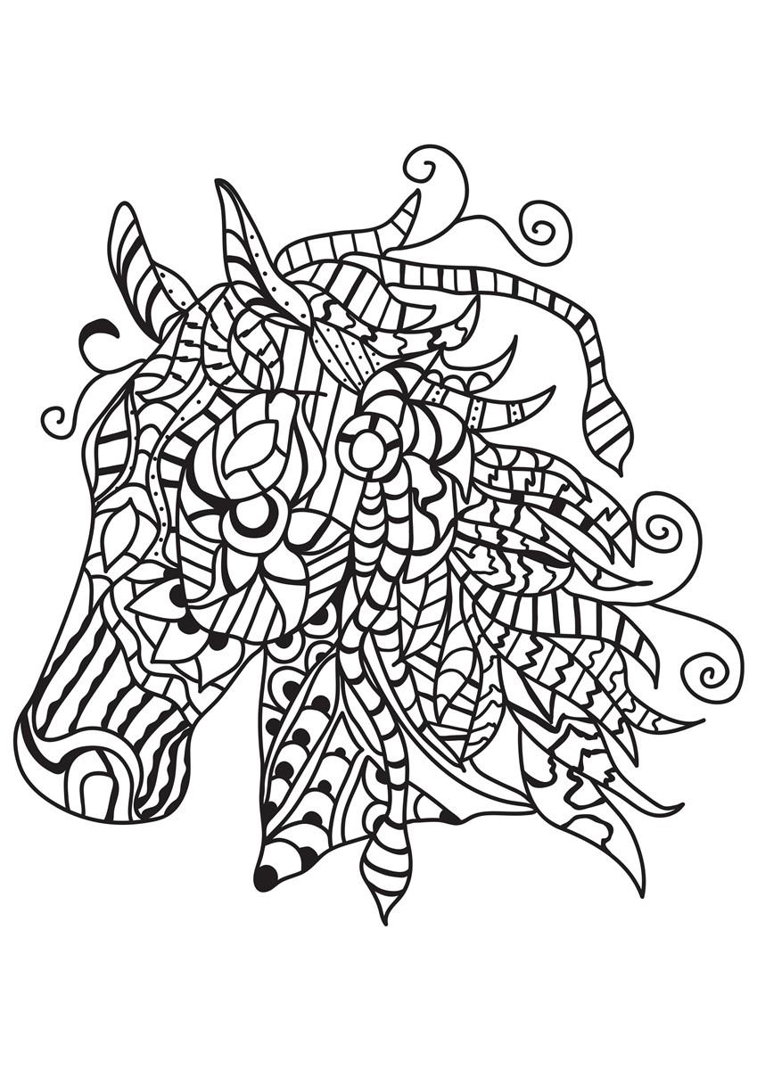 Malvorlage  pferd