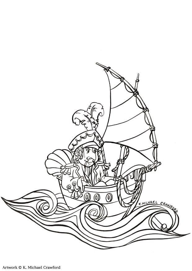 Malvorlage  pirat