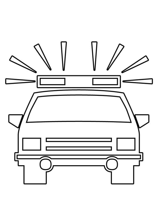 Malvorlage  polzeiauto