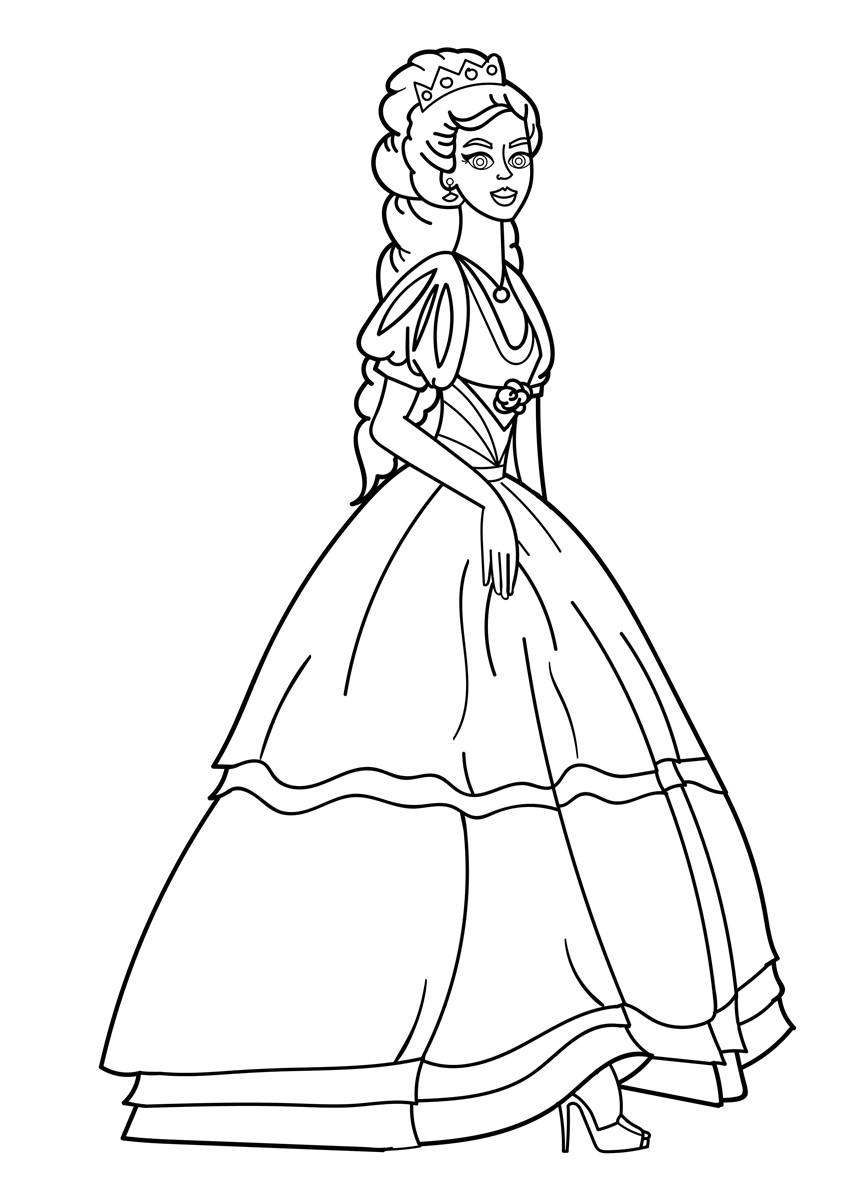 Malvorlage  prinzessin