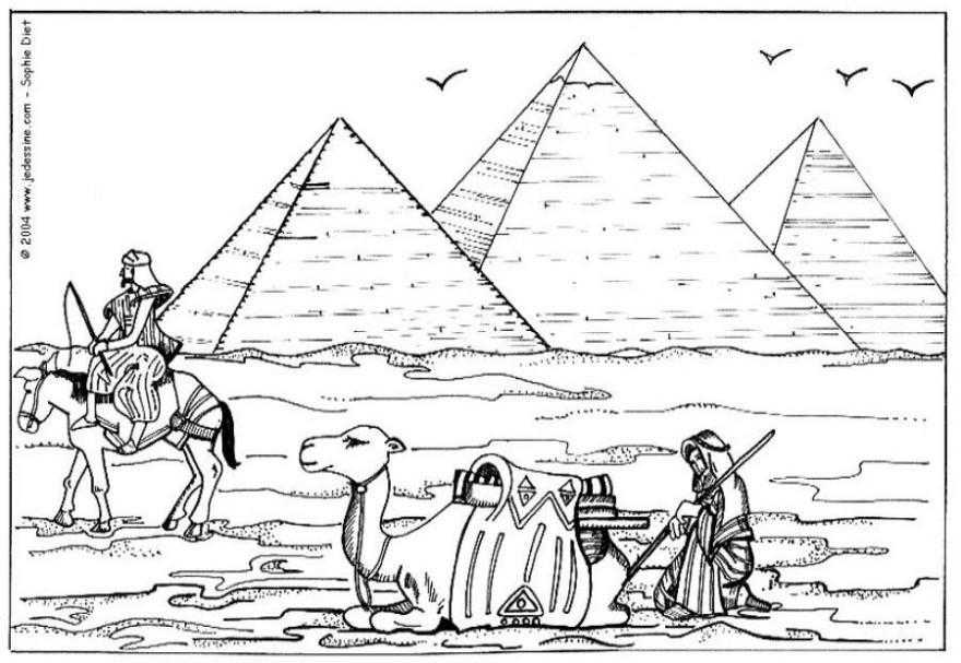 Malvorlage  pyramiden
