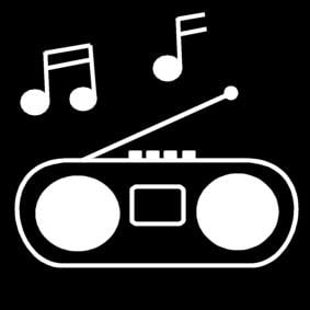 Malvorlage  radio