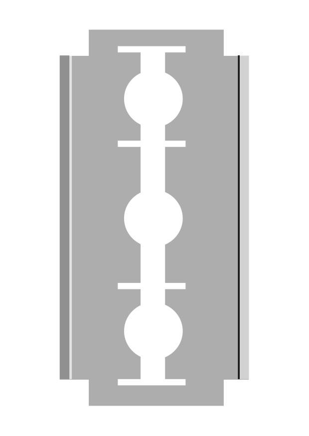 Malvorlage  rasierklinge