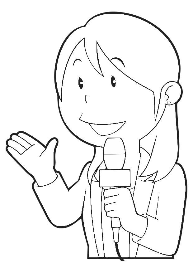 Malvorlage  reporter