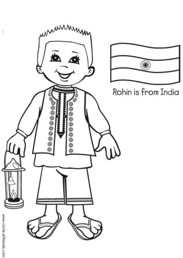 Malvorlage  rohin aus indien