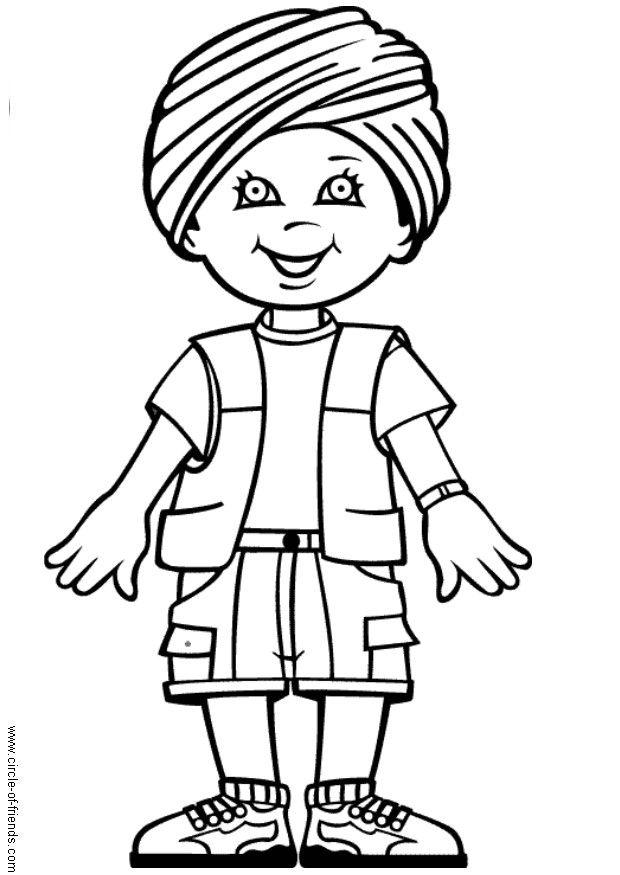 Malvorlage  rohin aus indien