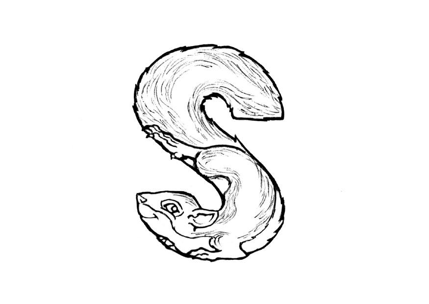 Malvorlage  s-squirrel