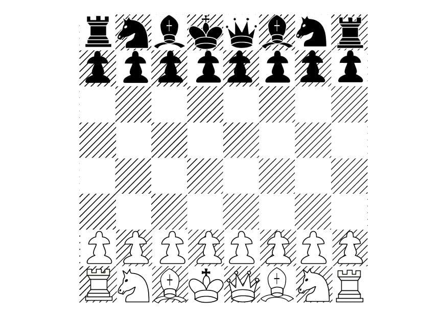 Malvorlage  schach