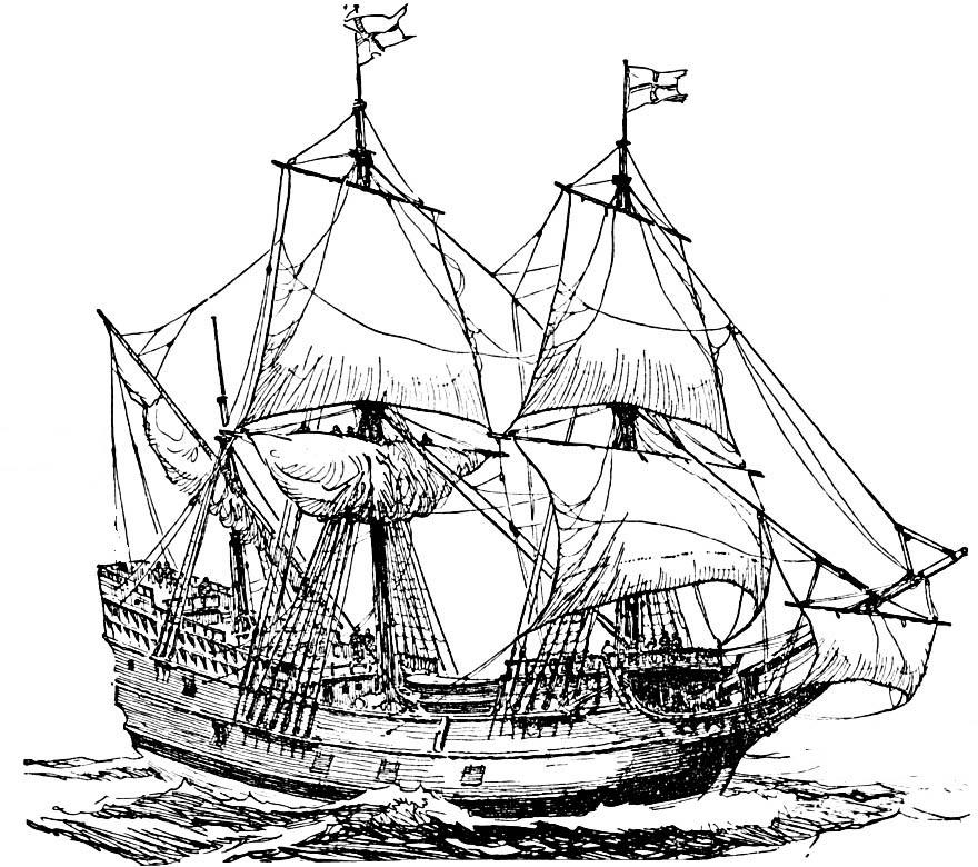 Malvorlage  schiff