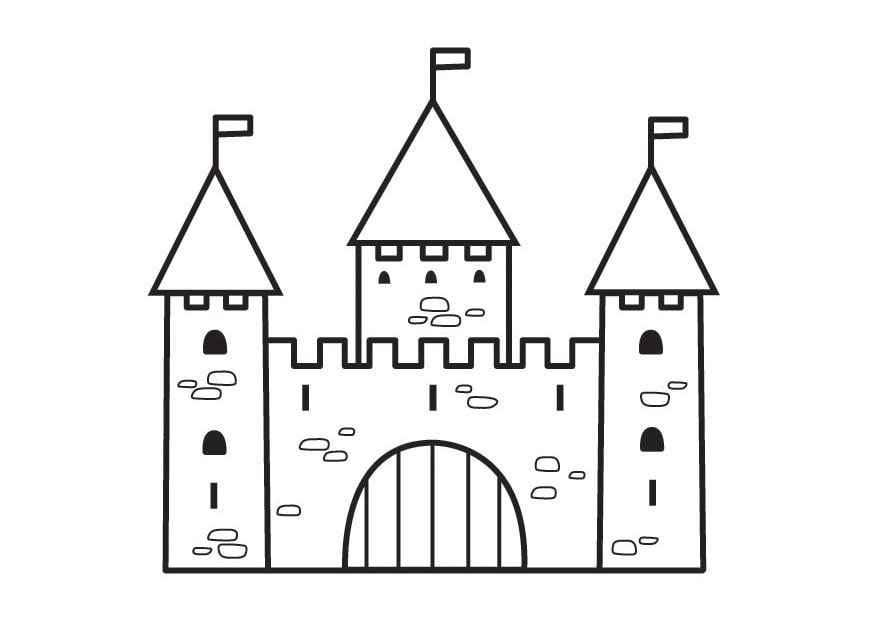 Malvorlage  schloss-2