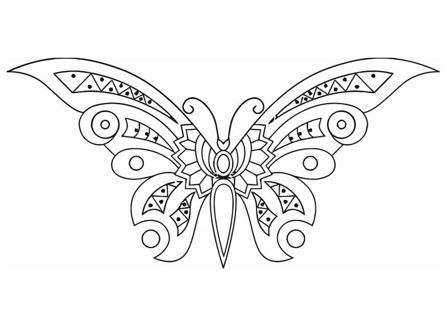 Malvorlage  schmetterling